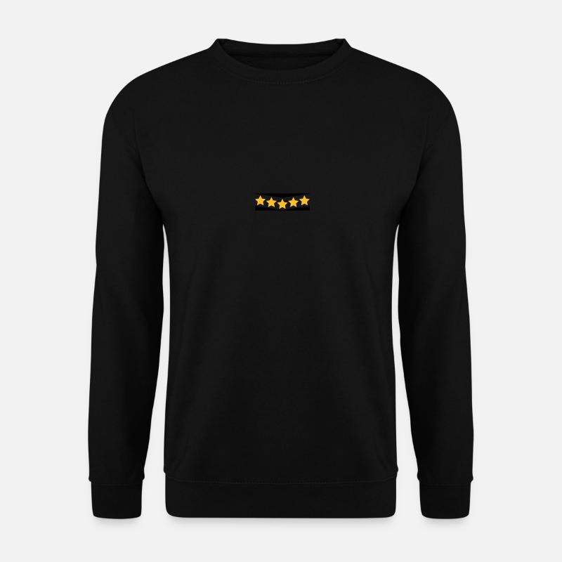 5 Sterne, gebogen. Five Stars. 2c - Unisex Pullover - Schwarz