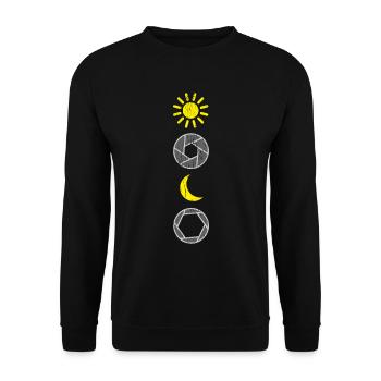 cover - Unisex Sweatshirt - black - Front - Alina (178cm) & Michal (187cm)
