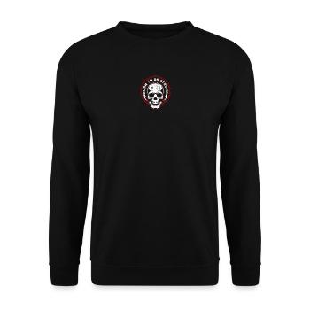 Skull Crest Born to Strength - Unisex Sweatshirt - black - Front - Alina (178cm) & Michal (187cm)