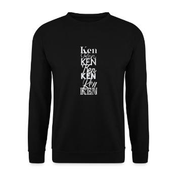 Ken - Unisex Pullover - Schwarz - Vorne - Alina (178cm) & Michal (187cm)
