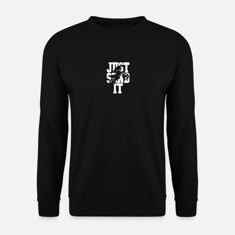 Just send it white - Unisex Sweatshirt - black