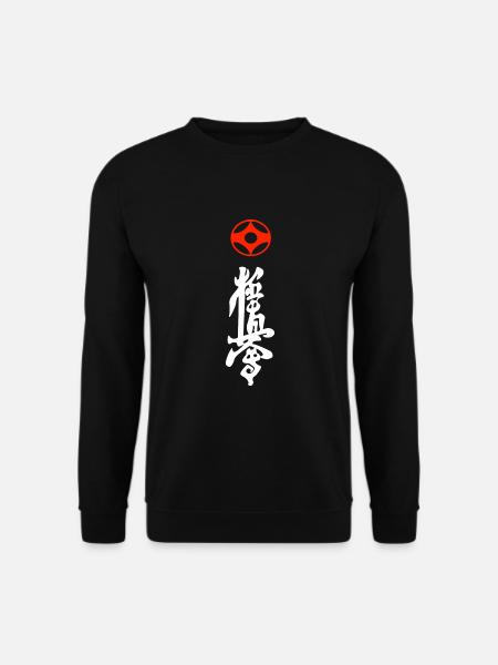 Kyokushin Kaikan Kanji T Shirt - Schriftzeichen - Unisex Pullover - Schwarz