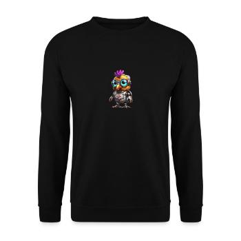 Robo chicken - Unisex Sweatshirt - black - Front - Alina (178cm) & Michal (187cm)