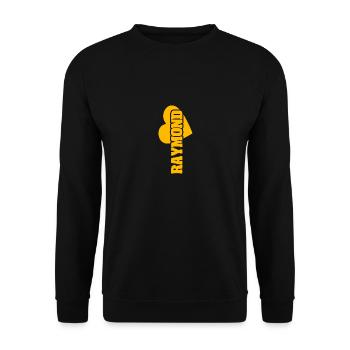 Gold Raymond - Unisex Pullover - Schwarz - Vorne - Alina (178cm) & Michal (187cm)