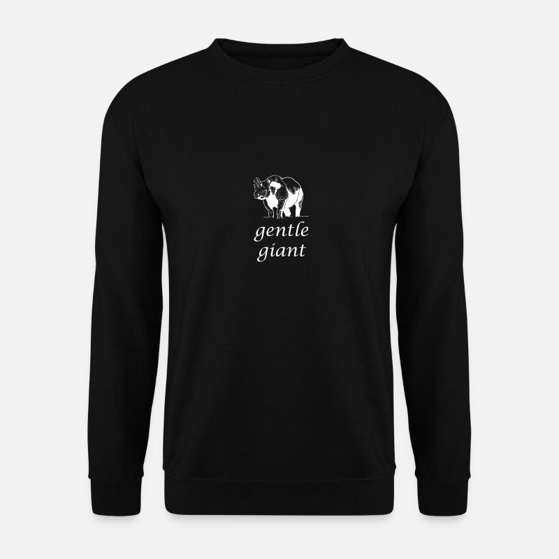 Nashorn sanft Riese - Unisex Pullover - Schwarz