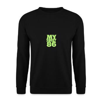 Sweet 86 - Unisex Sweatshirt - black - Front - Alina (178cm) & Michal (187cm)