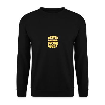 Polsterer als Berufung - Unisex Pullover - Schwarz - Vorne - Alina (178cm) & Michal (187cm)