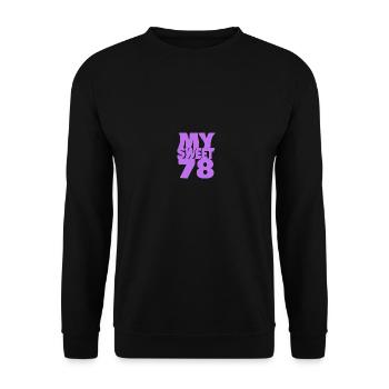 Sweet 78 - Unisex Sweatshirt - black - Front - Alina (178cm) & Michal (187cm)
