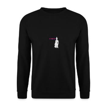 Cambodge Guerrier Khmer Épée Drapeau I Cadeau - Sweat-shirt Unisexe - noir - Devant - Alina (178cm) & Michal (187cm)