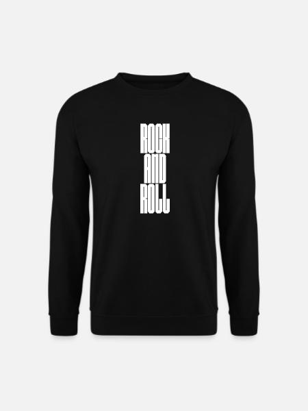 Rock'n'Roll Bold Typografie - Unisex Pullover - Schwarz
