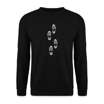 Trace des traces de randonnée - Sweat-shirt Unisexe - noir - Devant - Alina (178cm) & Michal (187cm)