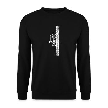 Radfahren Fahrrad Sport Radfahren Radfahrer - Unisex Pullover - Schwarz - Vorne - Alina (178cm) & Michal (187cm)