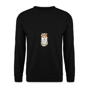 Portrait de la mariée japonaise Shiba Inu - Sweat-shirt Unisexe - noir - Devant - Alina (178cm) & Michal (187cm)