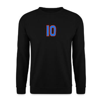 10. 10 YEARS. 10th ANNIVERSARY. 10 YEAR ANNIVERSARY. - Unisex Sweatshirt - black - Front - Alina (178cm) & Michal (187cm)