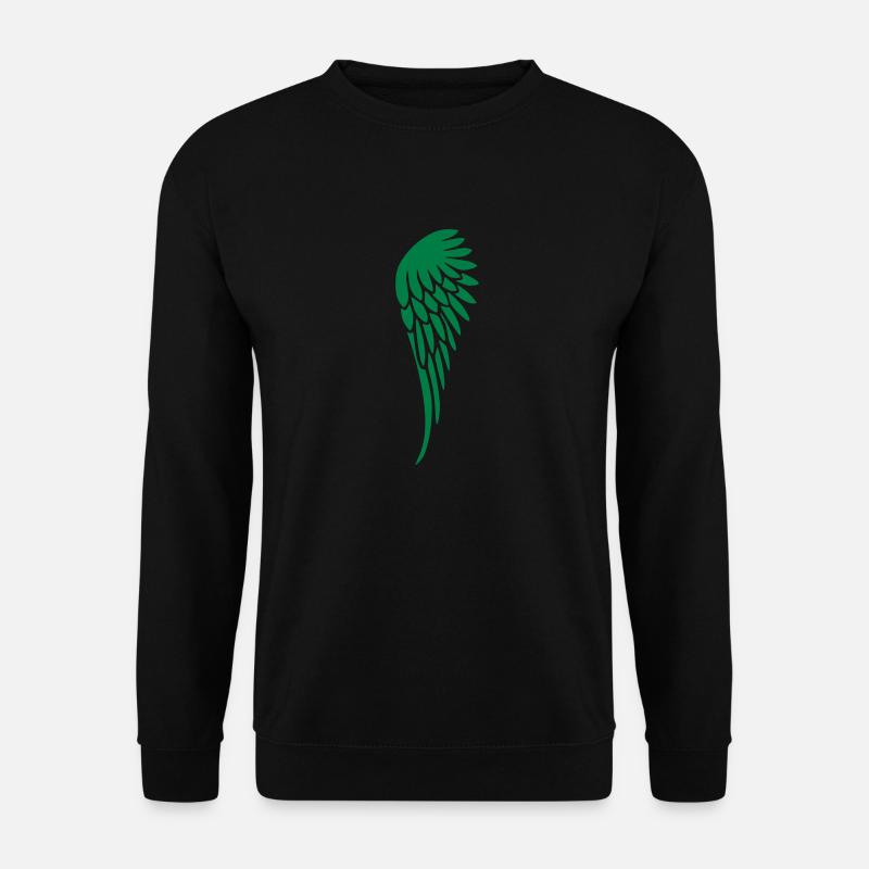 fluegel_links - Unisex Pullover - Schwarz