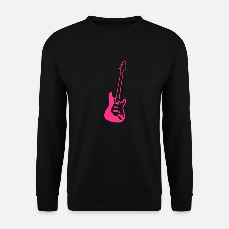 Musikalische Gitarre Instrument Musik - Unisex Pullover - Schwarz