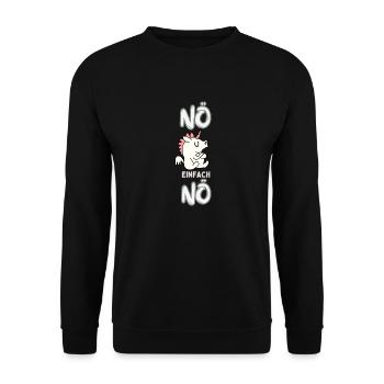 « Non, juste non » - Sweat-shirt Unisexe - noir - Devant - Alina (178cm) & Michal (187cm)