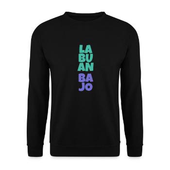 Labuan Bajo, Indonesia - Unisex Sweatshirt - black - Front - Alina (178cm) & Michal (187cm)