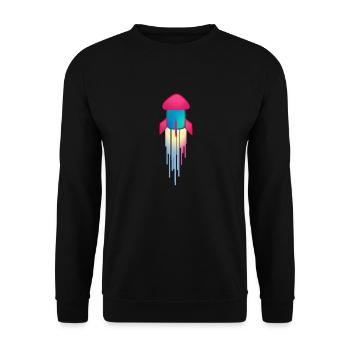 Rocket - Unisex Sweatshirt - black - Front - Alina (178cm) & Michal (187cm)