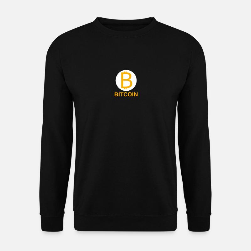 BTC-Bitcoin Logo - Unisex Pullover - Schwarz
