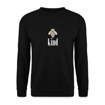 Beige Bee Child Bee Be Child - Sweat-shirt Unisexe - noir - Devant - Alina (178cm) & Michal (187cm)