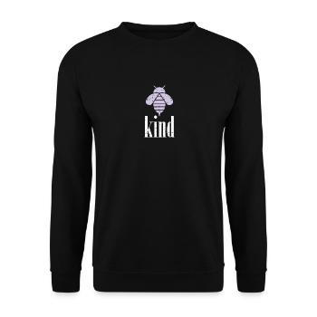 Purple Pastel Bee Child Bee Be Child - Sweat-shirt Unisexe - noir - Devant - Alina (178cm) & Michal (187cm)