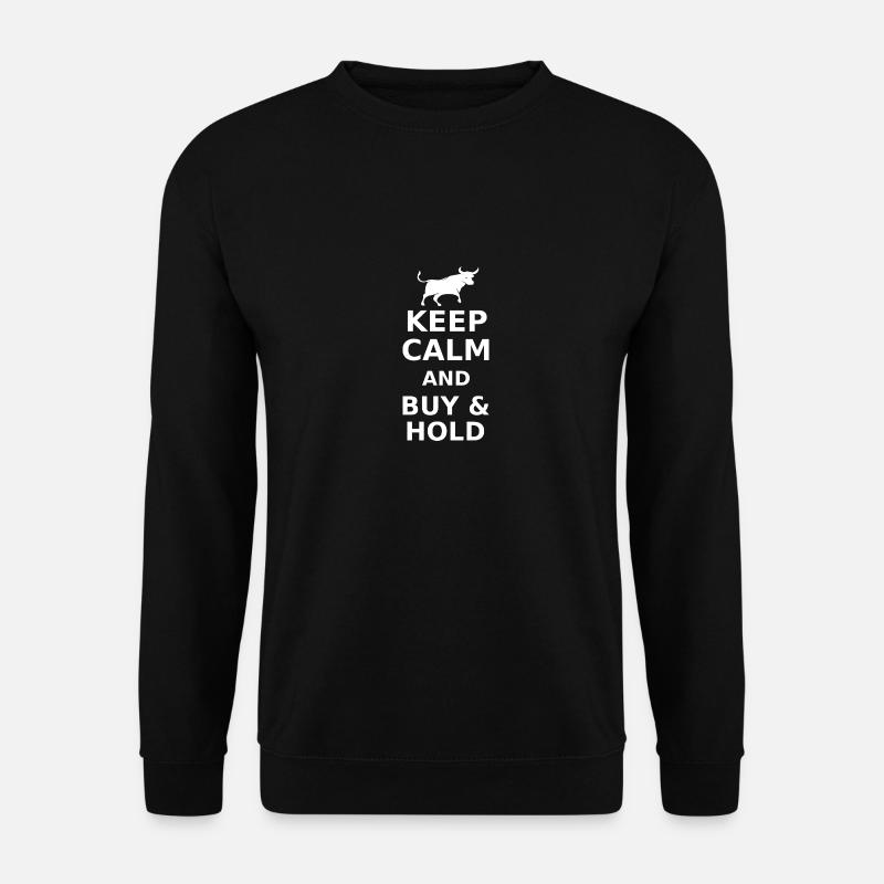 BUY & HOLD white - Unisex Sweatshirt - black