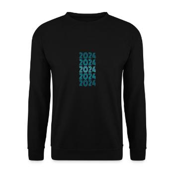 Funny 2024 - Unisex Sweatshirt - black - Front - Alina (178cm) & Michal (187cm)