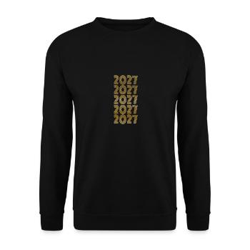 2027 - Unisex Sweatshirt - black - Front - Alina (178cm) & Michal (187cm)
