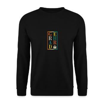 Gerhard - Sweat-shirt Unisexe - noir - Devant - Alina (178cm) & Michal (187cm)