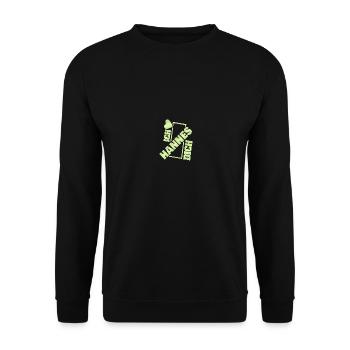 Couple Hannes - Unisex Sweatshirt - black - Front - Alina (178cm) & Michal (187cm)