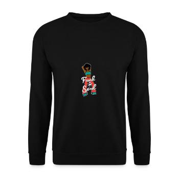 Cadeau Funk & Soul Dancer - Sweat-shirt Unisexe - noir - Devant - Alina (178cm) & Michal (187cm)