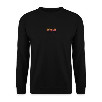 Majorque Mallorca Espagne Espana Hibiscus Souvenir - Sweat-shirt Unisexe - noir - Devant - Alina (178cm) & Michal (187cm)