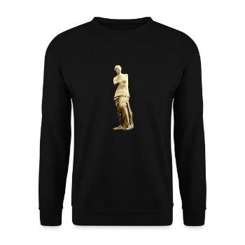 VENUS DE MILO - Unisex Pullover - Schwarz - Vorne - Alina (178cm) & Michal (187cm)