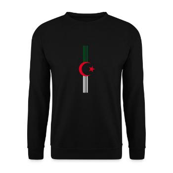 Algeria - Unisex Sweatshirt - black - Front - Alina (178cm) & Michal (187cm)