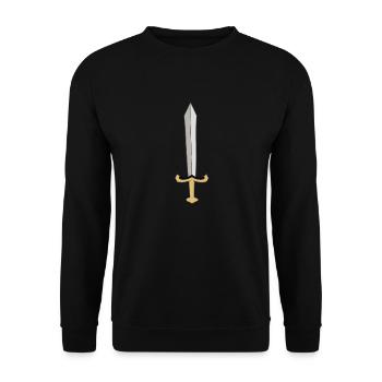 Schwert - Unisex Pullover - Schwarz - Vorne - Alina (178cm) & Michal (187cm)