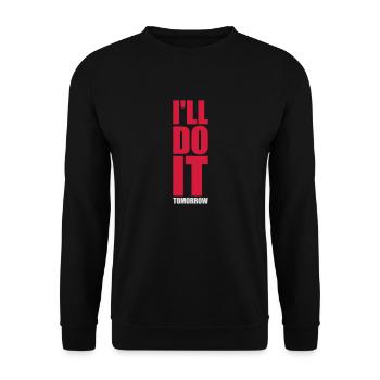 Citation de Do It Tomorrow - Sweat-shirt Unisexe - noir - Devant - Alina (178cm) & Michal (187cm)