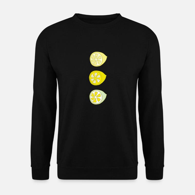 zitrone 3fach - Unisex Pullover - Schwarz