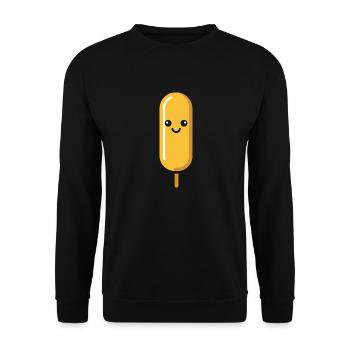 Nourriture Petit corn dog - Sweat-shirt Unisexe - noir - Devant - Alina (178cm) & Michal (187cm)