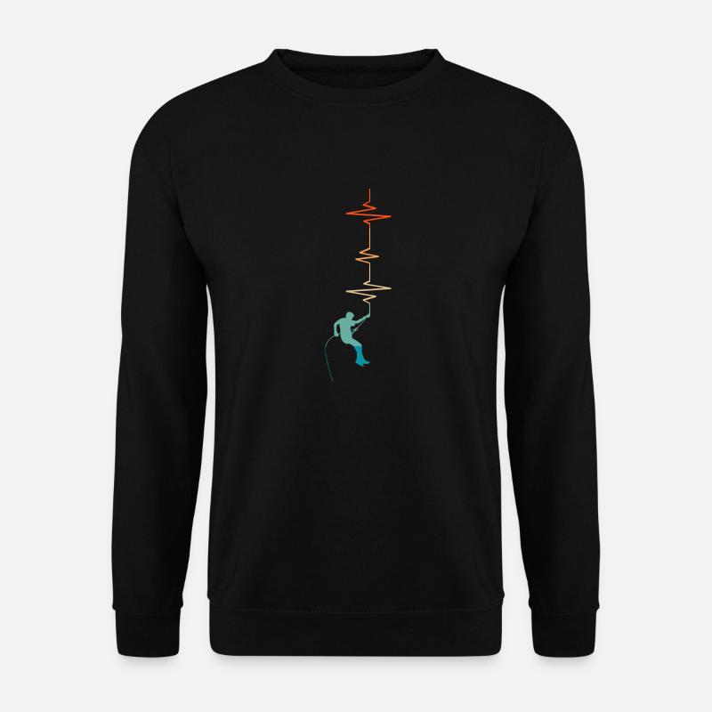 Heartbeat Climbing - Geschenkidee - Unisex Pullover - Schwarz