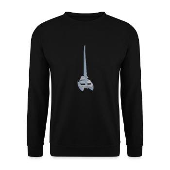 Lagoon 50 Katamaran - Unisex Pullover - Schwarz - Vorne - Alina (178cm) & Michal (187cm)
