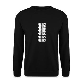 Meins - Unisex Pullover - Schwarz - Vorne - Alina (178cm) & Michal (187cm)