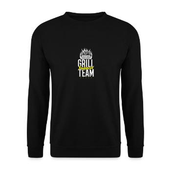 Grill Support Team - Unisex Sweatshirt - black - Front - Alina (178cm) & Michal (187cm)