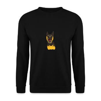 Chien amour animaux animaux de compagnie chien amour - Sweat-shirt Unisexe - noir - Devant - Alina (178cm) & Michal (187cm)
