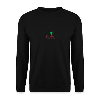 Ti amo takin - Sweat-shirt Unisexe - noir - Devant - Alina (178cm) & Michal (187cm)