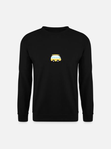 Small yellow van - Unisex Sweatshirt - black