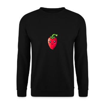 Chili Kids Motif - Unisex Sweatshirt - black - Front - Alina (178cm) & Michal (187cm)