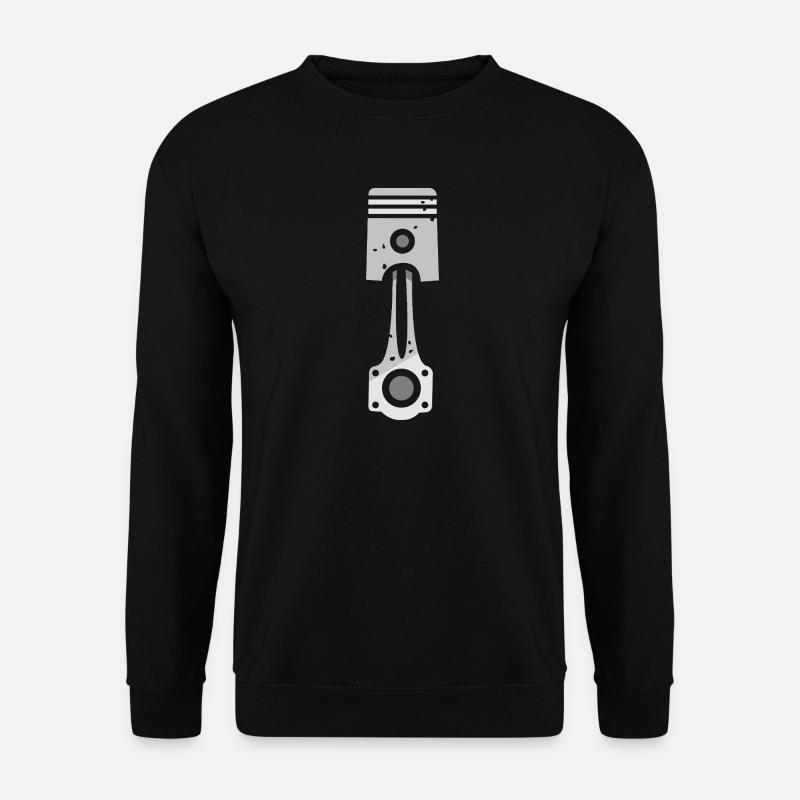 Crossed piston engine design - Unisex Sweatshirt - black