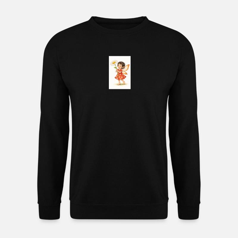 Daisy Fee mit Blume - Unisex Pullover - Schwarz