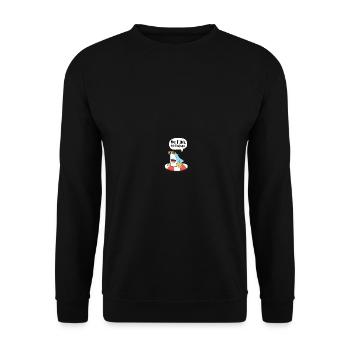 No Fins No Future Safe Sharks - Unisex Pullover - Schwarz - Vorne - Alina (178cm) & Michal (187cm)